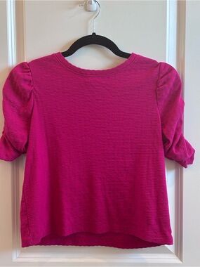 Old Navy Hot Pink Ribbed Tee